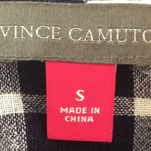 Vince Camuto Navy/White Plaid Summer Slip Dress Size S - Picture 12 of 13